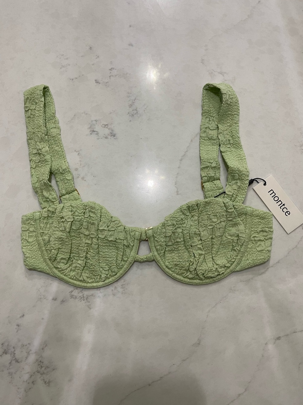 NWT Montce Variation Bikini Top in Avo Floral